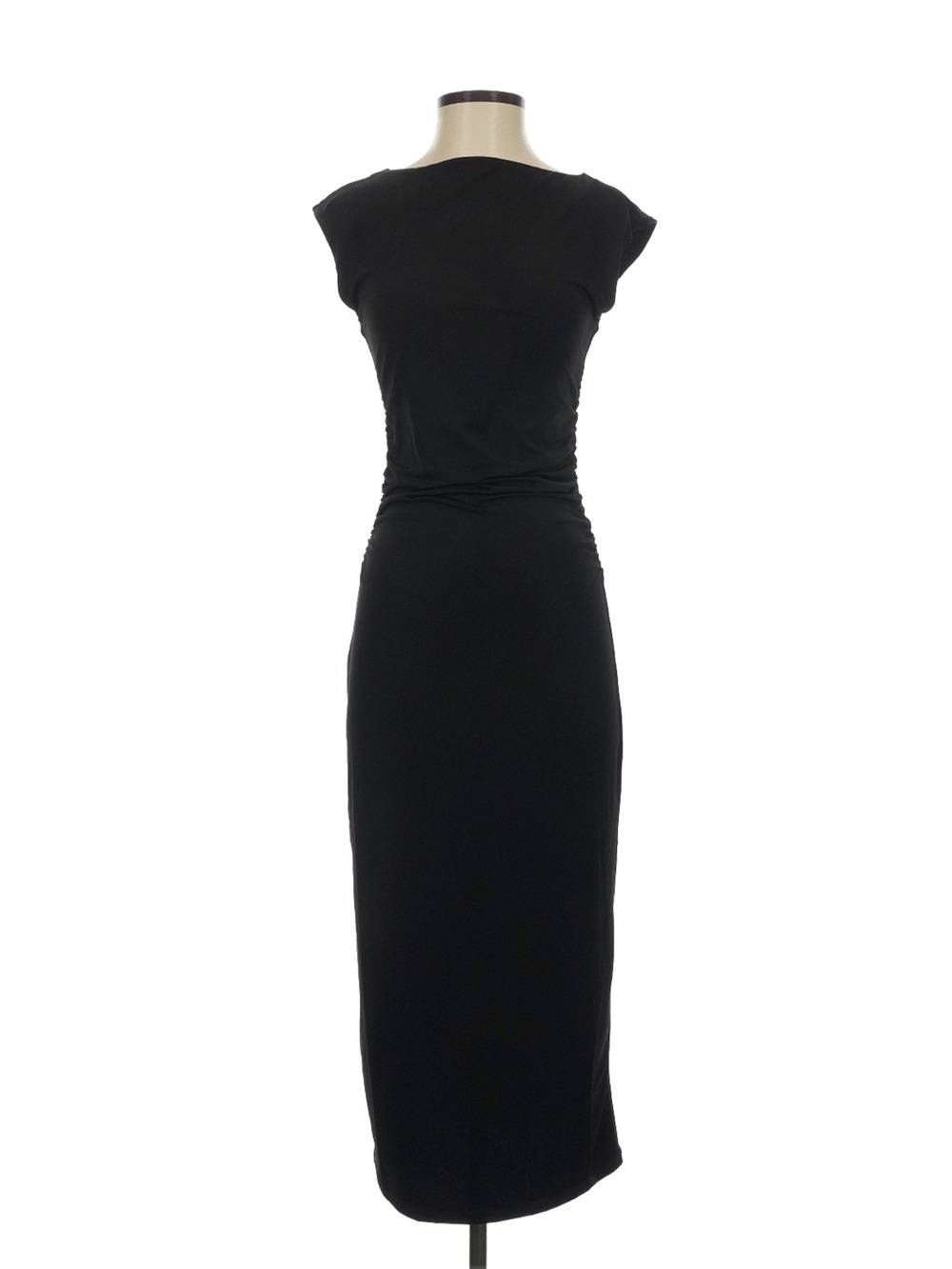H&M Black Maxi Dress with Cap Sleeves